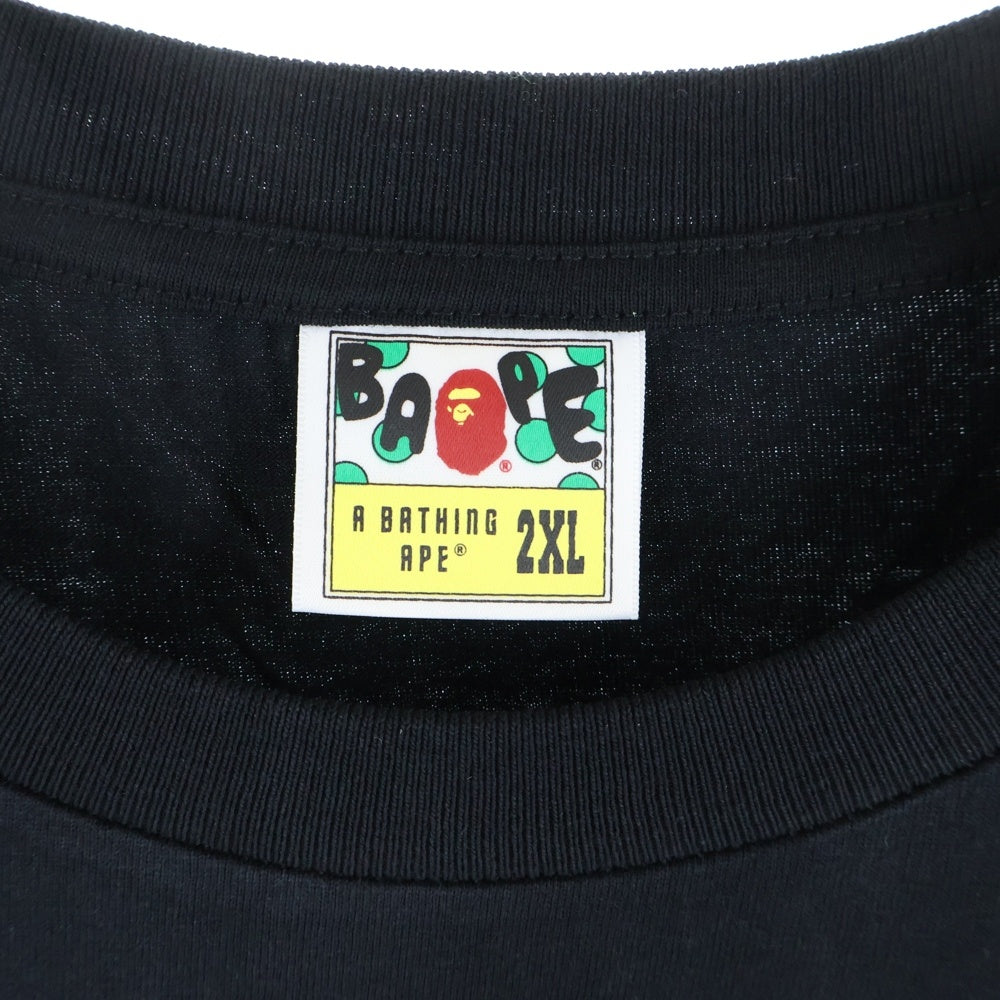 A BATHING APE(アベイシングエイプ) Art Camo Paint Tube Tee アートカモ ペイント タブ Tシャツ カットソー ブラック 0ZXTEM038101P