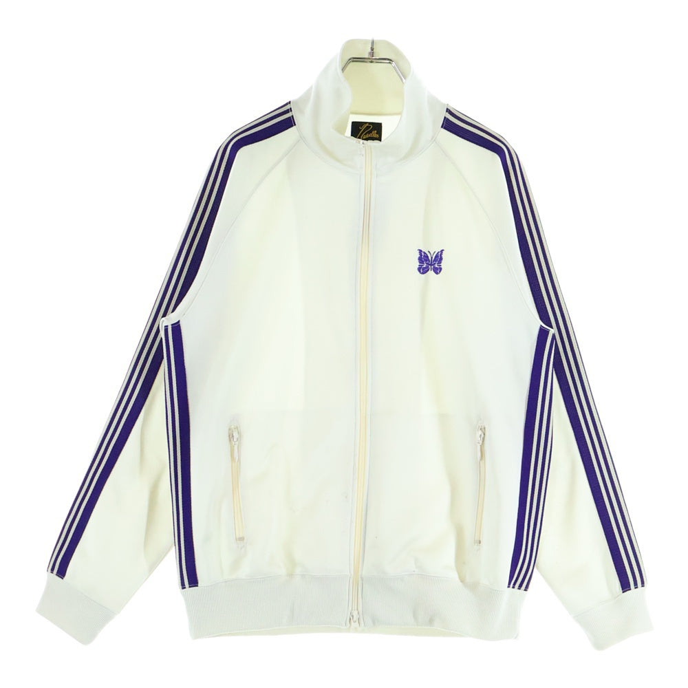 Needles ニードルズ トラックジャケット 白 Needles(ニードルス) Track Jacket ロゴ刺繍 トラックジャケット