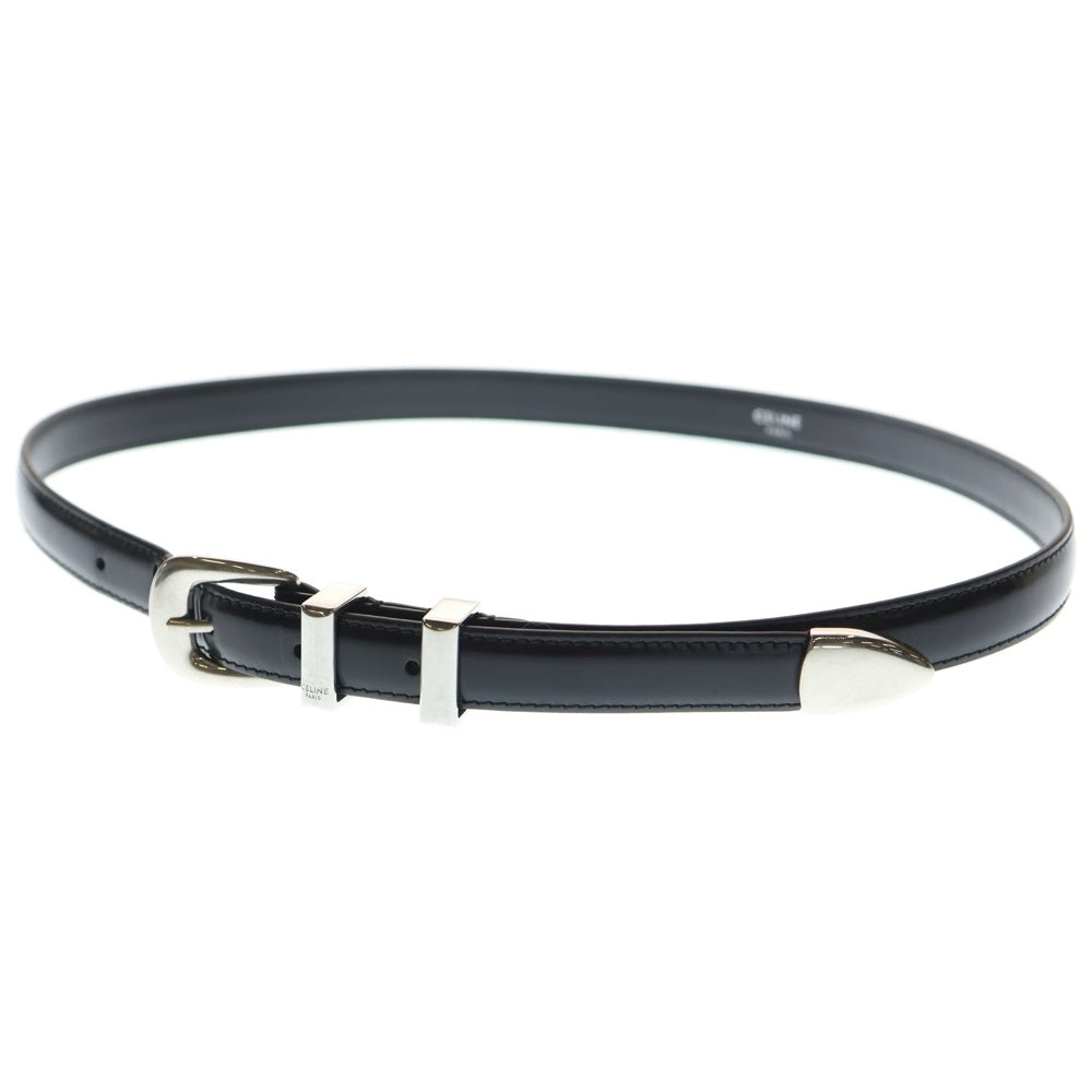 CELINE(セリーヌ) 18MM Western Belt Small トリヨンレザー ウェスタンベルト ブラック レディース