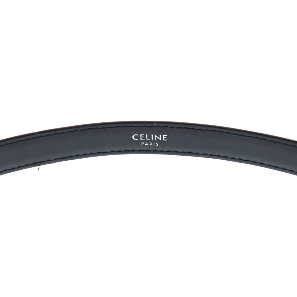 CELINE(セリーヌ) 18MM Western Belt Small トリヨンレザー ウェスタンベルト ブラック レディース
