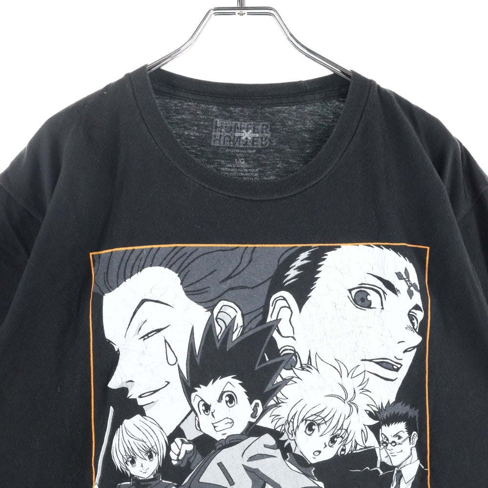 NO BRAND(ノーブランド) Hunter×Hunter ハンター×ハンター キャラクター プリンテッドTシャツ カットソー ブラック