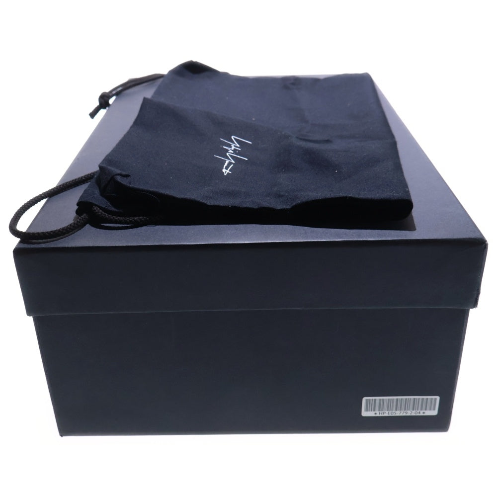 Yohji Yamamoto(ヨウジヤマモト) 25SS SHEEP/C CANVAS FOOTBED SANDAL シープスキン キャンバス フットベット ストラップサンダル ブラック HP-E05-779-2-04