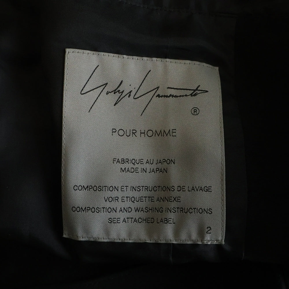 Yohji Yamamoto(ヨウジヤマモト) 25SS TA TUXEDO ATTACHABLE COLLAR JACKET TAタキシード アッタチャブル カラー ジャケット ブラック HP-J20-500