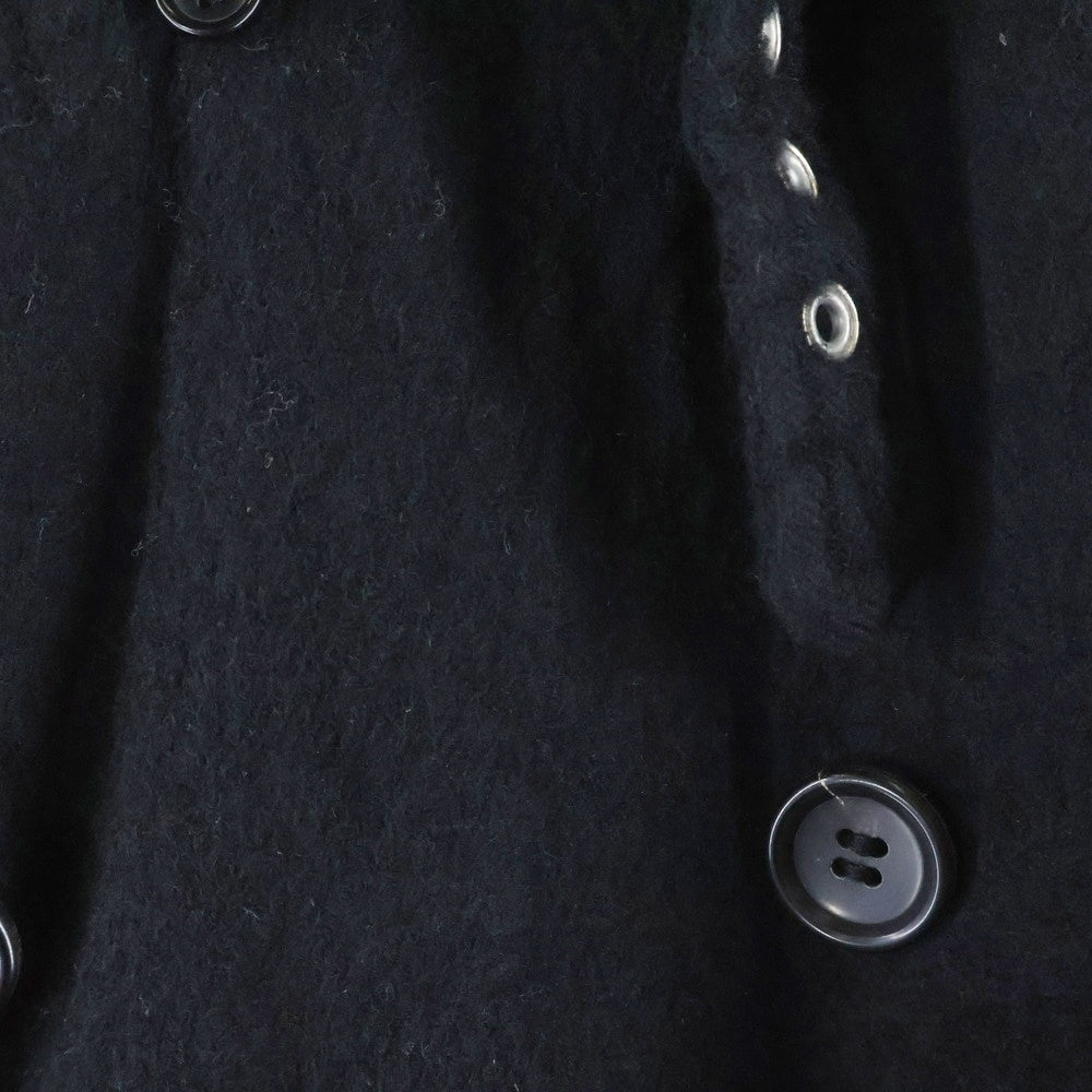 JUNYA WATANABE COMME des GARCONS(ジュンヤワタナベ コムデギャルソン) 07AW シワ加工 ジップデザイン 縮絨 ウールトレンチコート ブラック