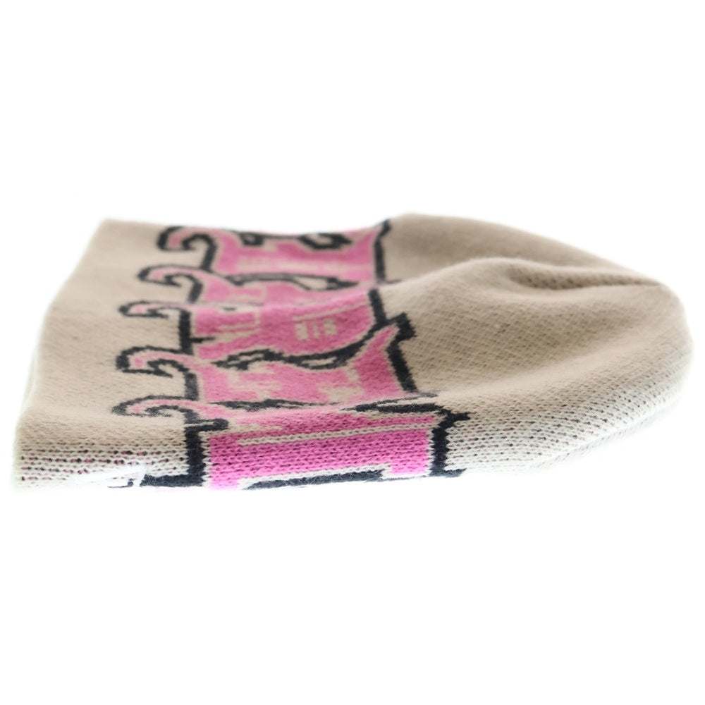 SUPREME(シュプリーム) 25AW ×New Era Outline Beanie ×ニューエラ アウトラインロゴ ニット ビーニー ホワイト レディース