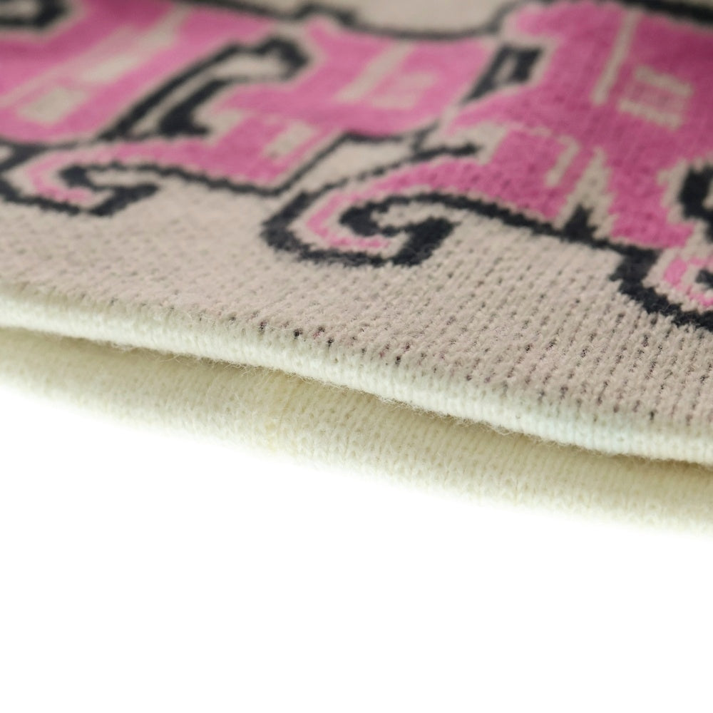 SUPREME(シュプリーム) 25AW ×New Era Outline Beanie ×ニューエラ アウトラインロゴ ニット ビーニー ホワイト レディース