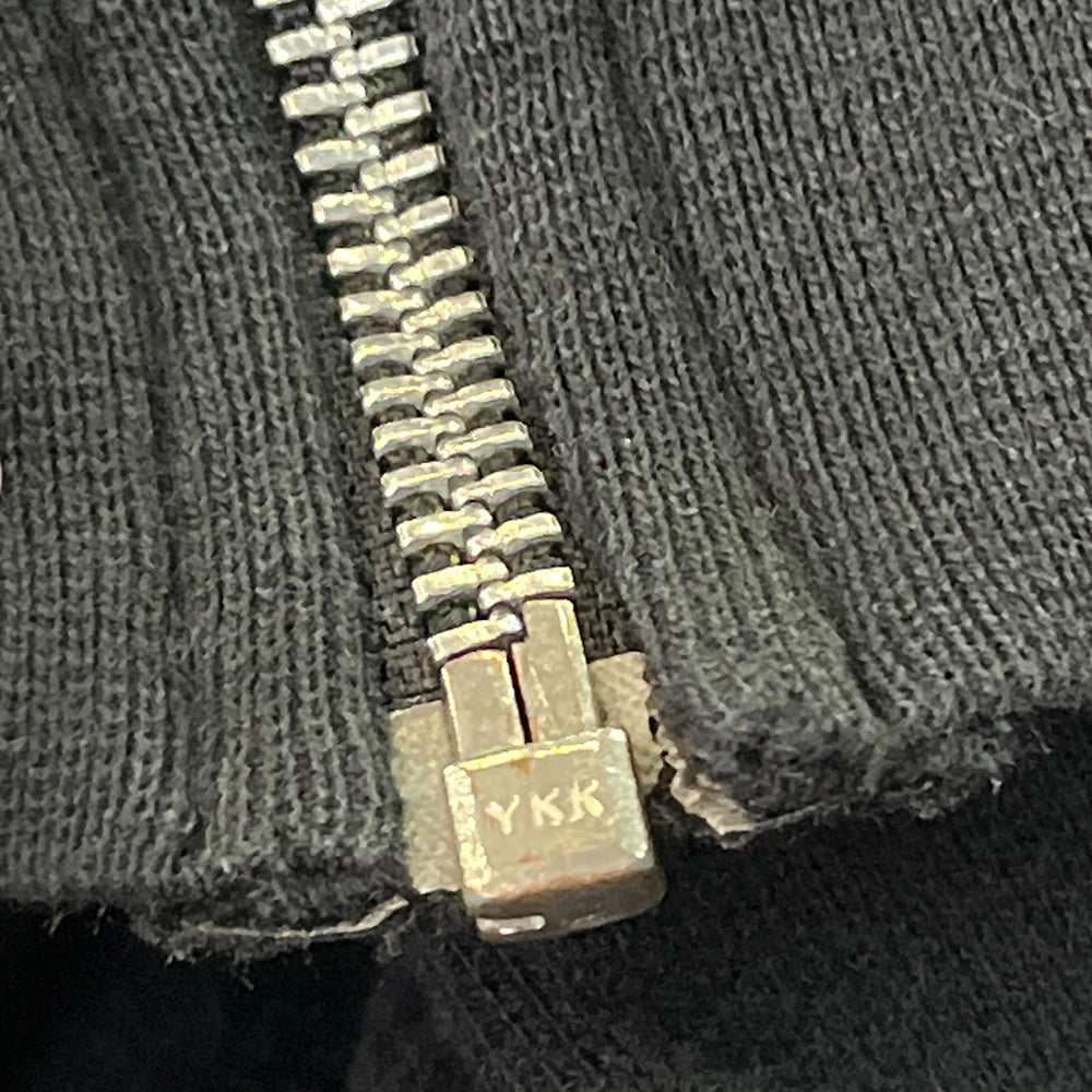 CHROME HEARTS(クロムハーツ) SWTSHRT HD ZIP ダガージップ アームフローラル バックホースシュープリント ジップアップスウェットパーカー フーディー ブラック