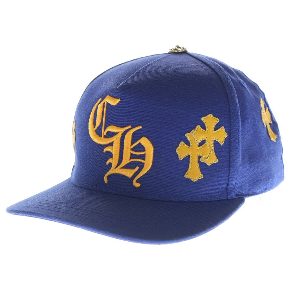 CHROME HEARTS(クロムハーツ) CH HAT TRUCKER CAP クロスパッチ トラッカーキャップ 帽子 ブルー/オレンジ