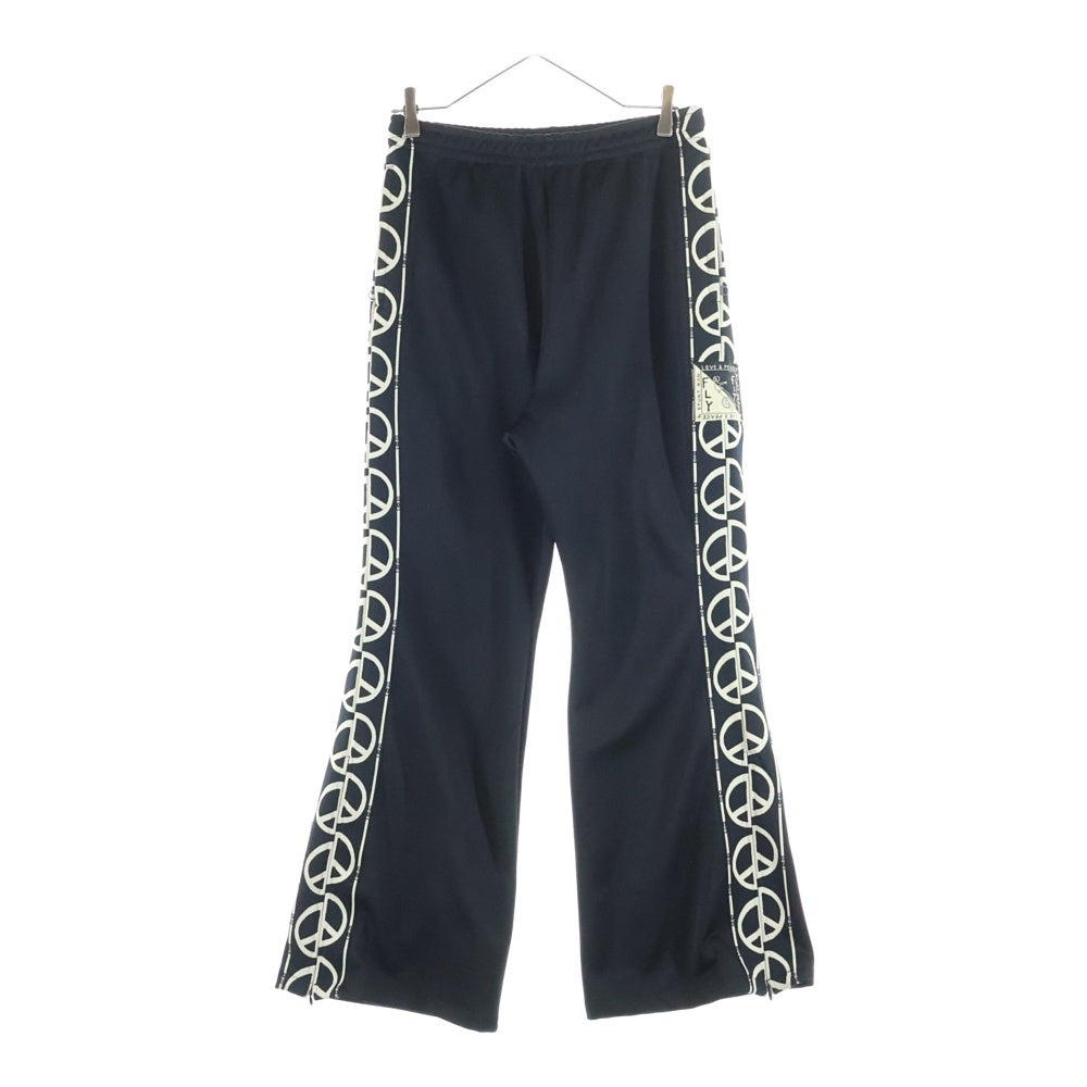 KAPITAL(キャピタル) TH DD スムースジャージ フレア トラックパンツ ブラック K2503LP106