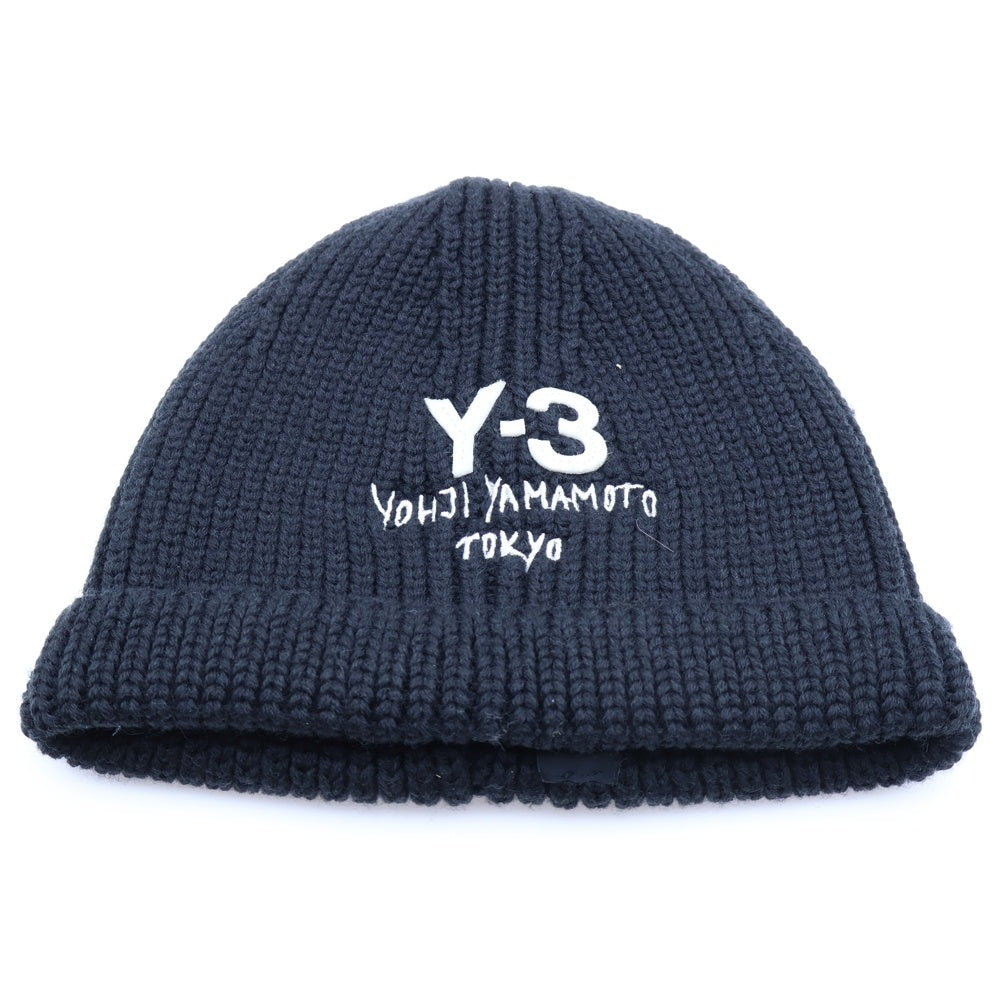 Y-3(ワイスリー) CHUNKY KNIT BEANIE チャンキー ニット ビーニー 帽子 ブラック JX8308