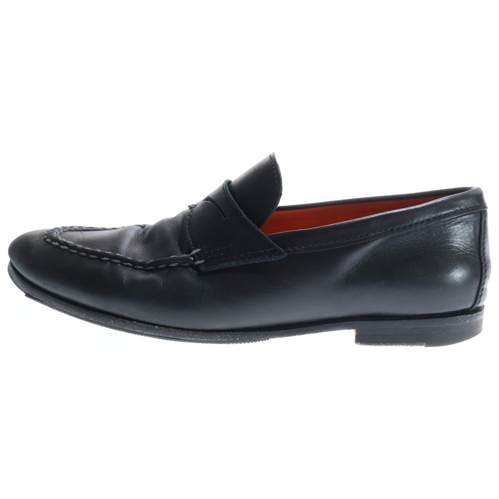 Santoni(サントーニ) Coin Loafer コインローファー レザーシューズ ブラック