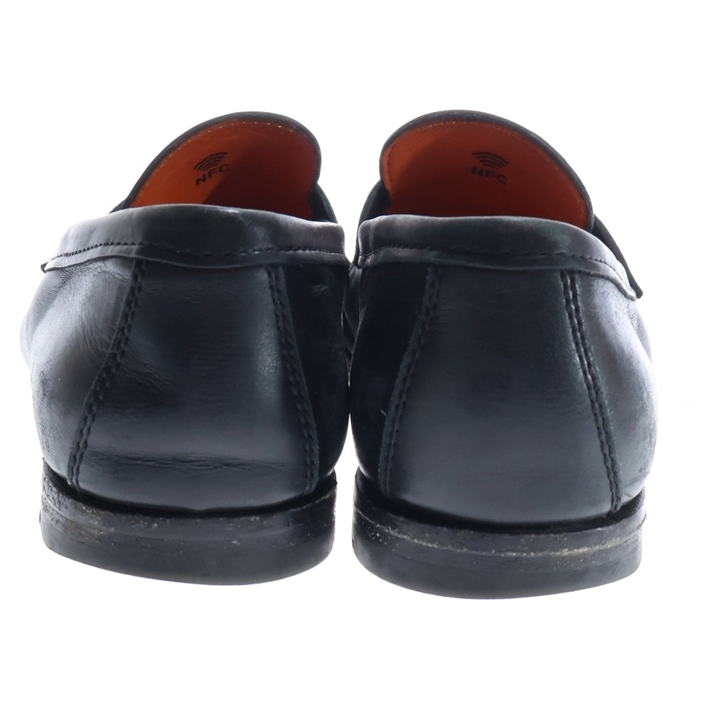 Santoni(サントーニ) Coin Loafer コインローファー レザーシューズ ブラック