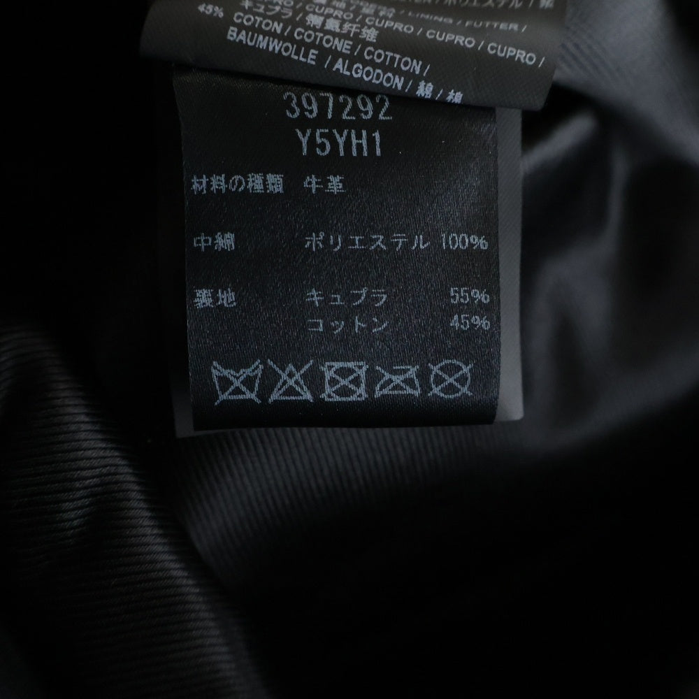 SAINT LAURENT PARIS(サンローランパリ) 15AW L17 クラシックモーターサイクル ライダースレザージャケット ブラック 397292 Y5YH1