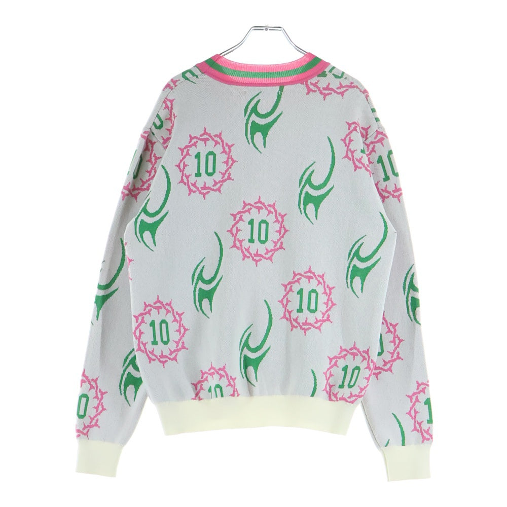 LANDLORD(ランドロード) Frazier Tattoo Knit フレイジャー タトゥー ニット ホワイト/ピンク SS20-FTK