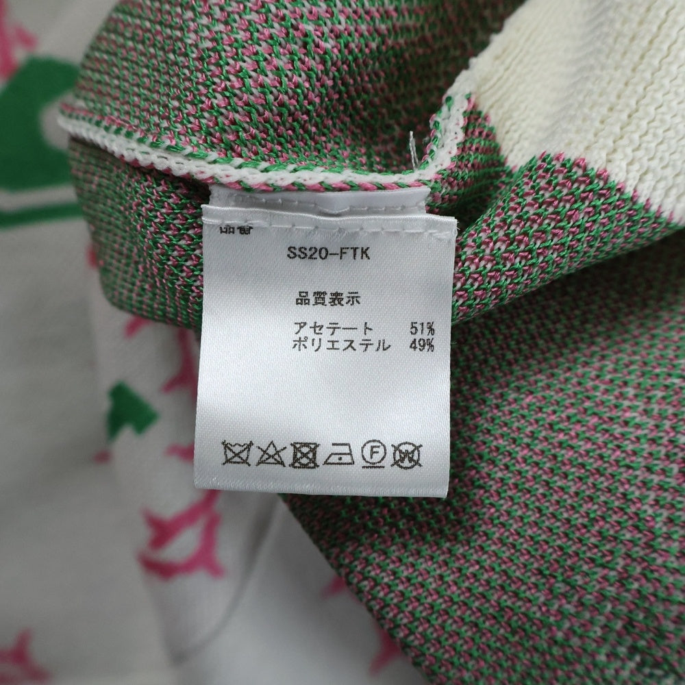 LANDLORD(ランドロード) Frazier Tattoo Knit フレイジャー タトゥー ニット ホワイト/ピンク SS20-FTK