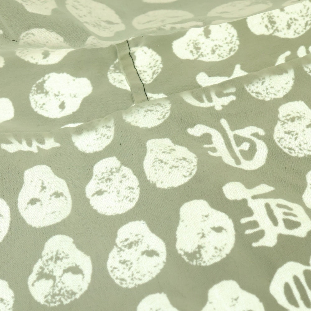 VYNER ARTICLES(ヴァイナーアーティクルズ) Skull design printed tote bag スカル デザイン プリンテッド トートバッグ ブラック