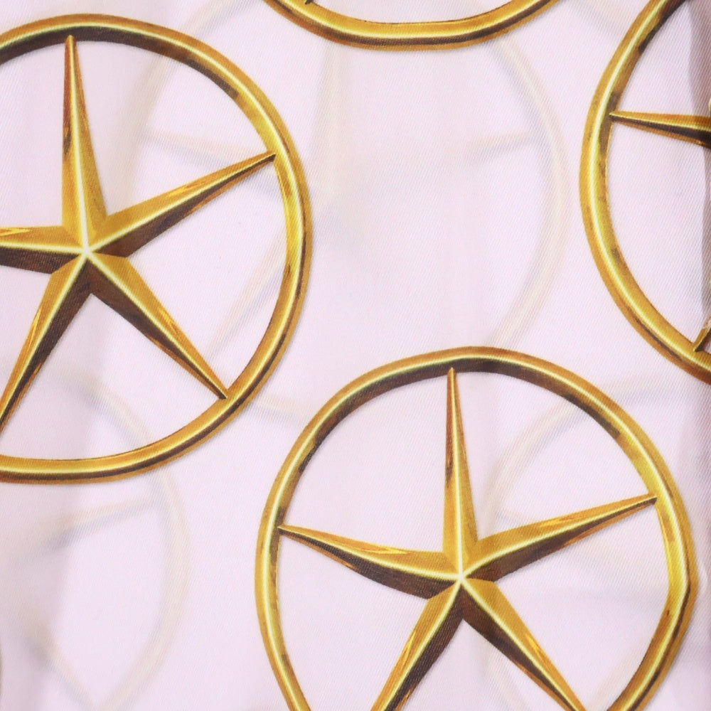 SSS WORLD CORP(トリプルエスワールドコープ) Star Medallion print Shirt スター メダリオン プリント 半袖シャツ ピンク