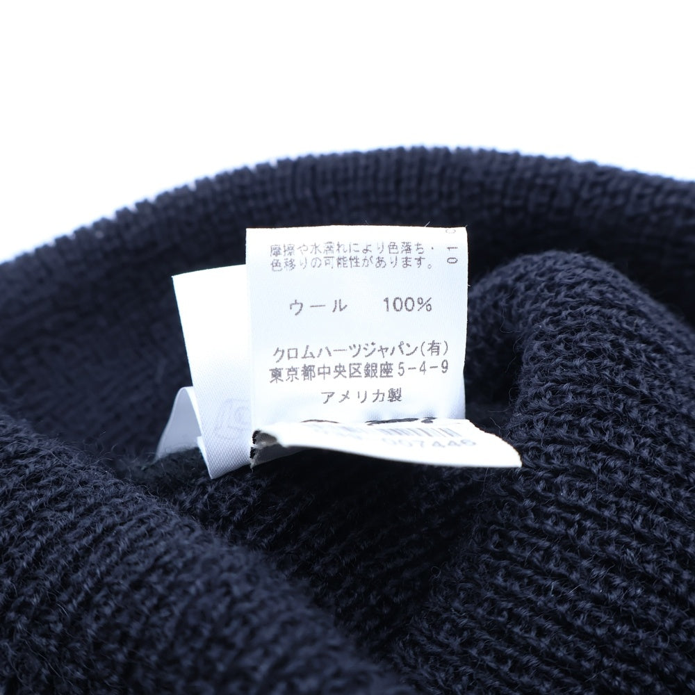 CHROME HEARTS(クロムハーツ) WOOL WATCH CAP CHプラス刺繍ウールビーニー ニットキャップ 帽子 ブラック