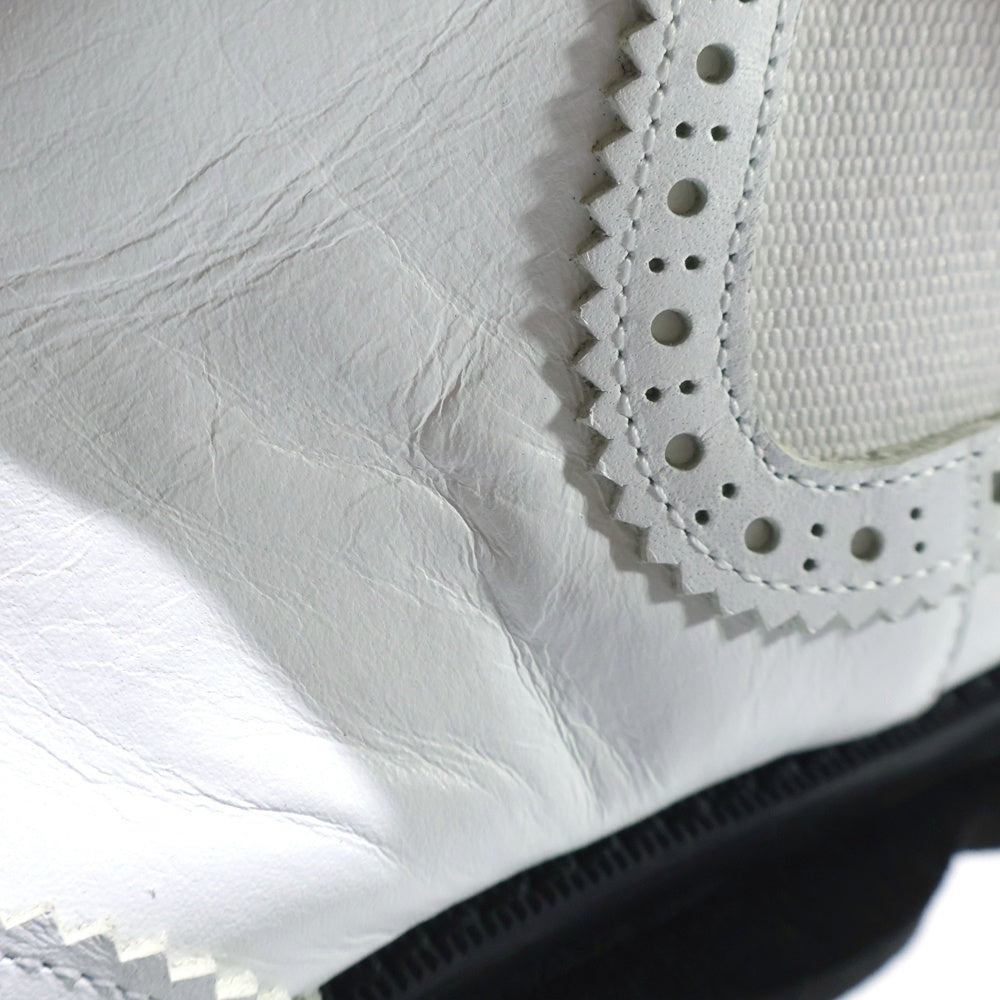 TAO COMME des GARCONS(タオコムデギャルソン) 25SS ステア スムース レザー サイドゴアブーツ ホワイト TO-K104 レディース