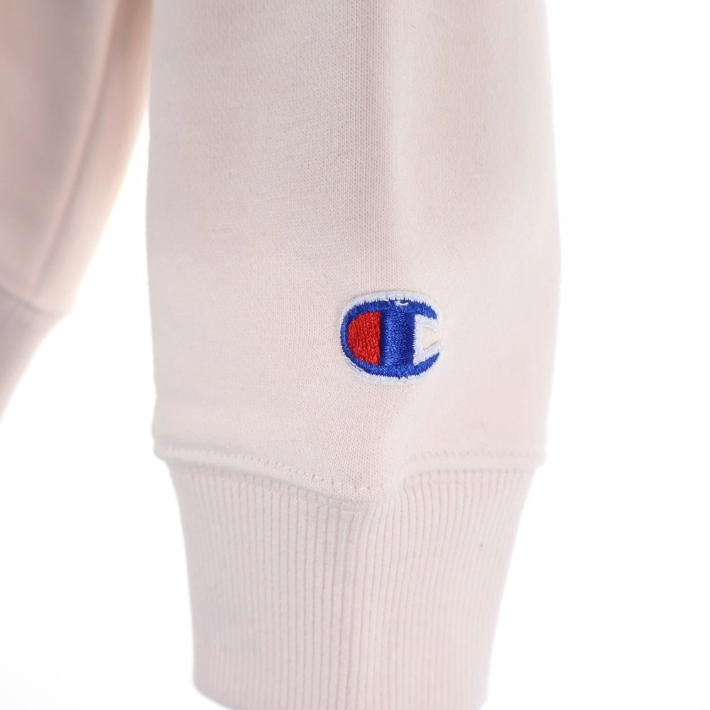 SUPREME(シュプリーム) 17AW Champion Stacked C Hooded Sweatshirt チャンピオン スタックドC ロゴ刺繍 プルオーバースウェットパーカー フーディー ピンク