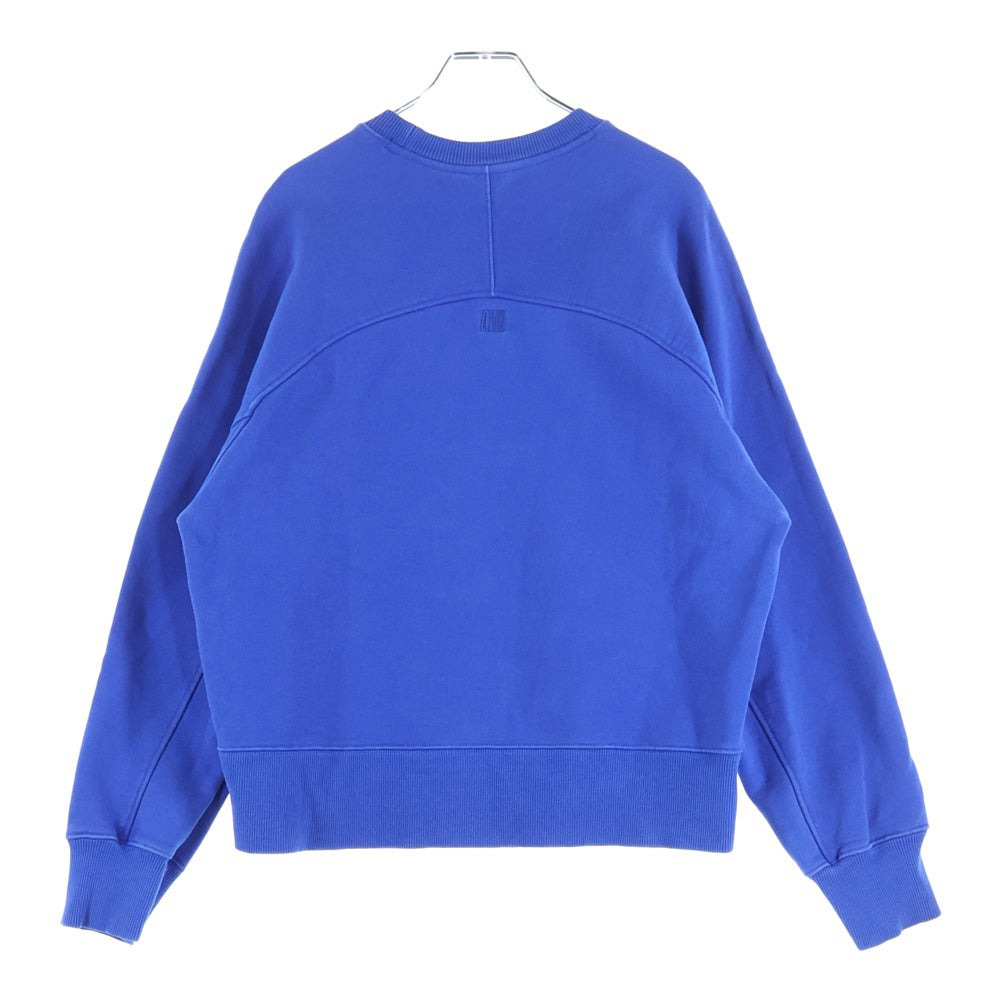 AMI Alexandre Mattiussi(アミアレクサンドルマテュッシ) Sweatshirt ロゴ刺繍 クルーネックスウェットトレーナー ブルー A21FJ028.747