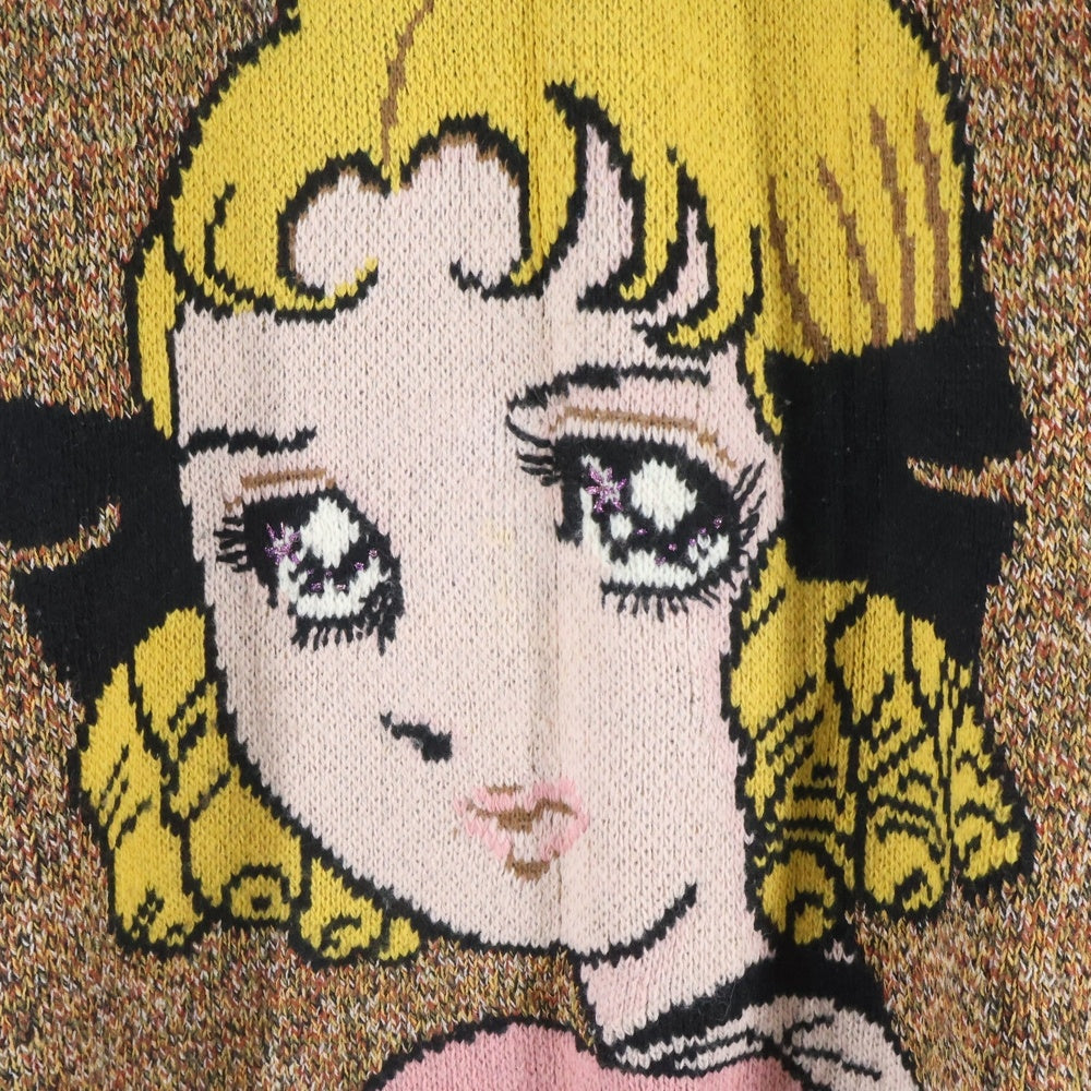 GUCCI(グッチ) 18AW ×井出ちかえ Knit Sweater クルーネックニットセーター ベージュ 536635 X9Z66