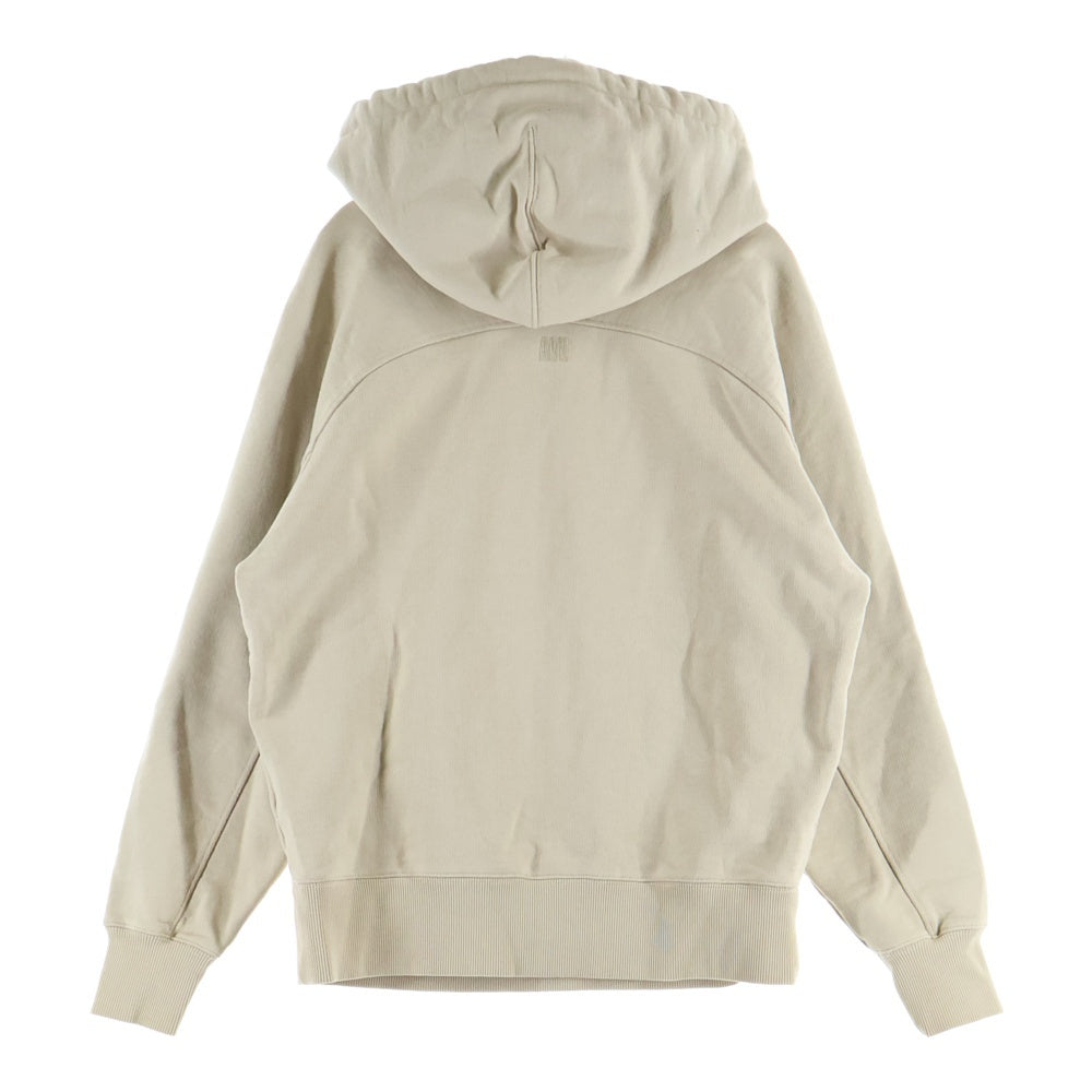 AMI Alexandre Mattiussi(アミアレクサンドルマテュッシ) Hoodie ロゴ刺繍 プルオーバースウェットパーカー フーディー ベージュ A20HJ057.747