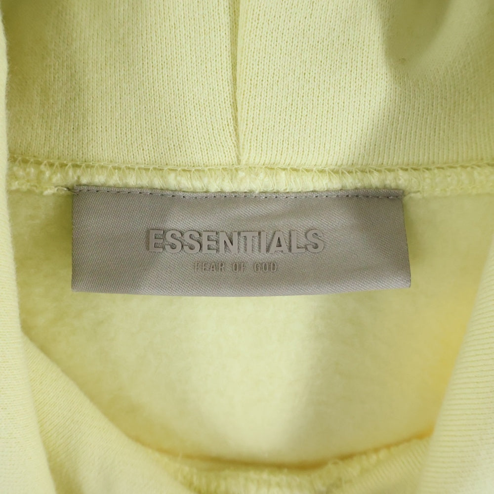 FEAR OF GOD ESSENTIALS(フィアオブゴッド エッセンシャルズ) HOODIE フェルトロゴ プルオーバースウェットパーカー フーディー イエロー
