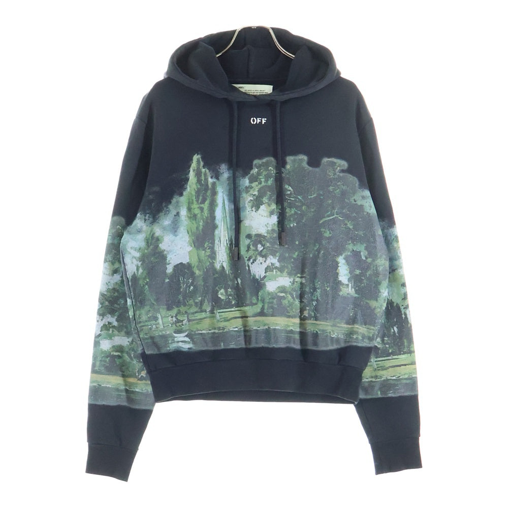 OFF-WHITE(オフホワイト) 17SS Hoodie グラフィックプリント プルオーバースウェットパーカー フーディー ブラック