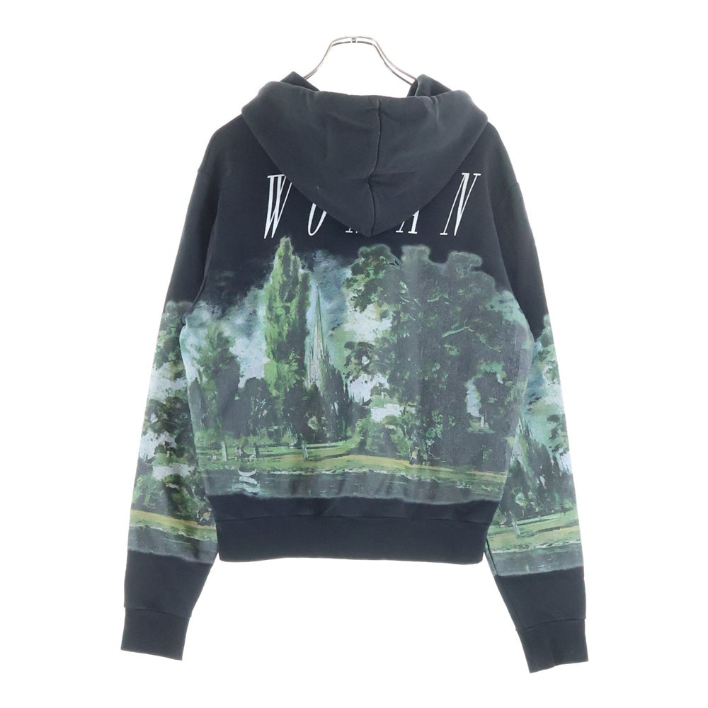 OFF-WHITE(オフホワイト) 17SS Hoodie グラフィックプリント プルオーバースウェットパーカー フーディー ブラック
