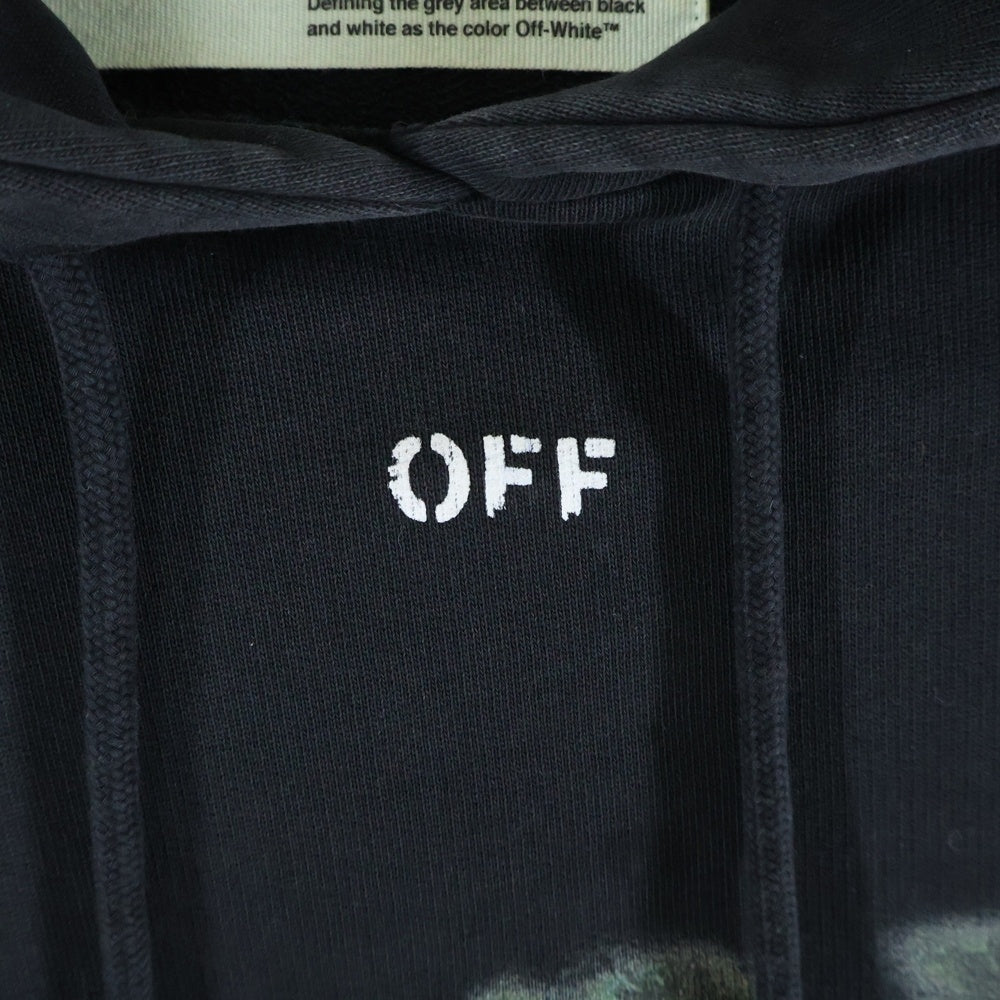 OFF-WHITE(オフホワイト) 17SS Hoodie グラフィックプリント プルオーバースウェットパーカー フーディー ブラック