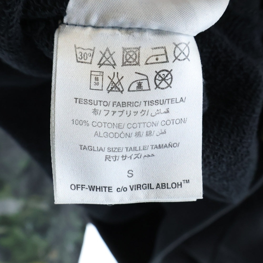 OFF-WHITE(オフホワイト) 17SS Hoodie グラフィックプリント プルオーバースウェットパーカー フーディー ブラック