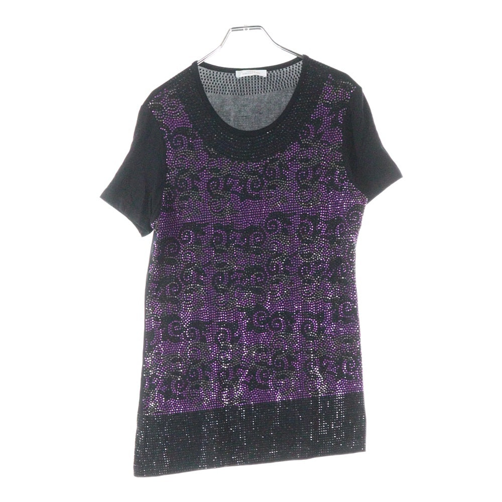 GIANNI VERSACE(ジャンニ ヴェルサーチ) Bijou T-Shirt ビジュー スパンコール装飾 半袖Tシャツ ブラック