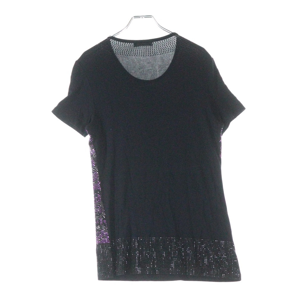 GIANNI VERSACE(ジャンニ ヴェルサーチ) Bijou T-Shirt ビジュー スパンコール装飾 半袖Tシャツ ブラック