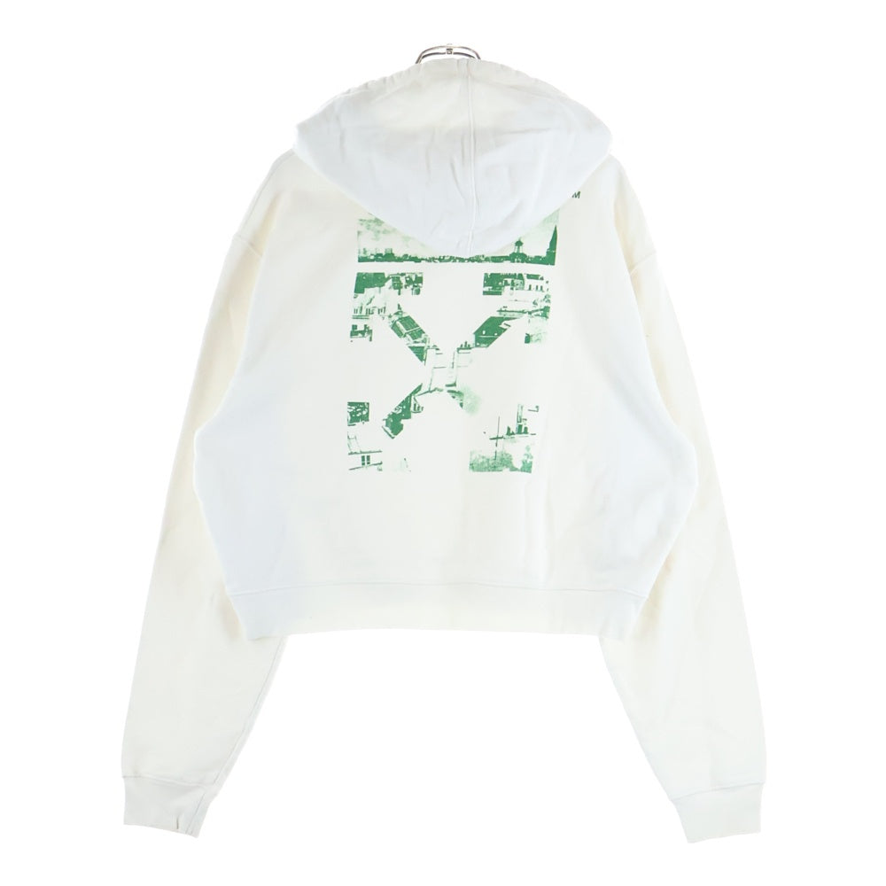 OFF-WHITE(オフホワイト) 16SS Arrow Hoodie アローロゴ プルオーバースウェットパーカー フーディー ホワイト OWBB016S18003233