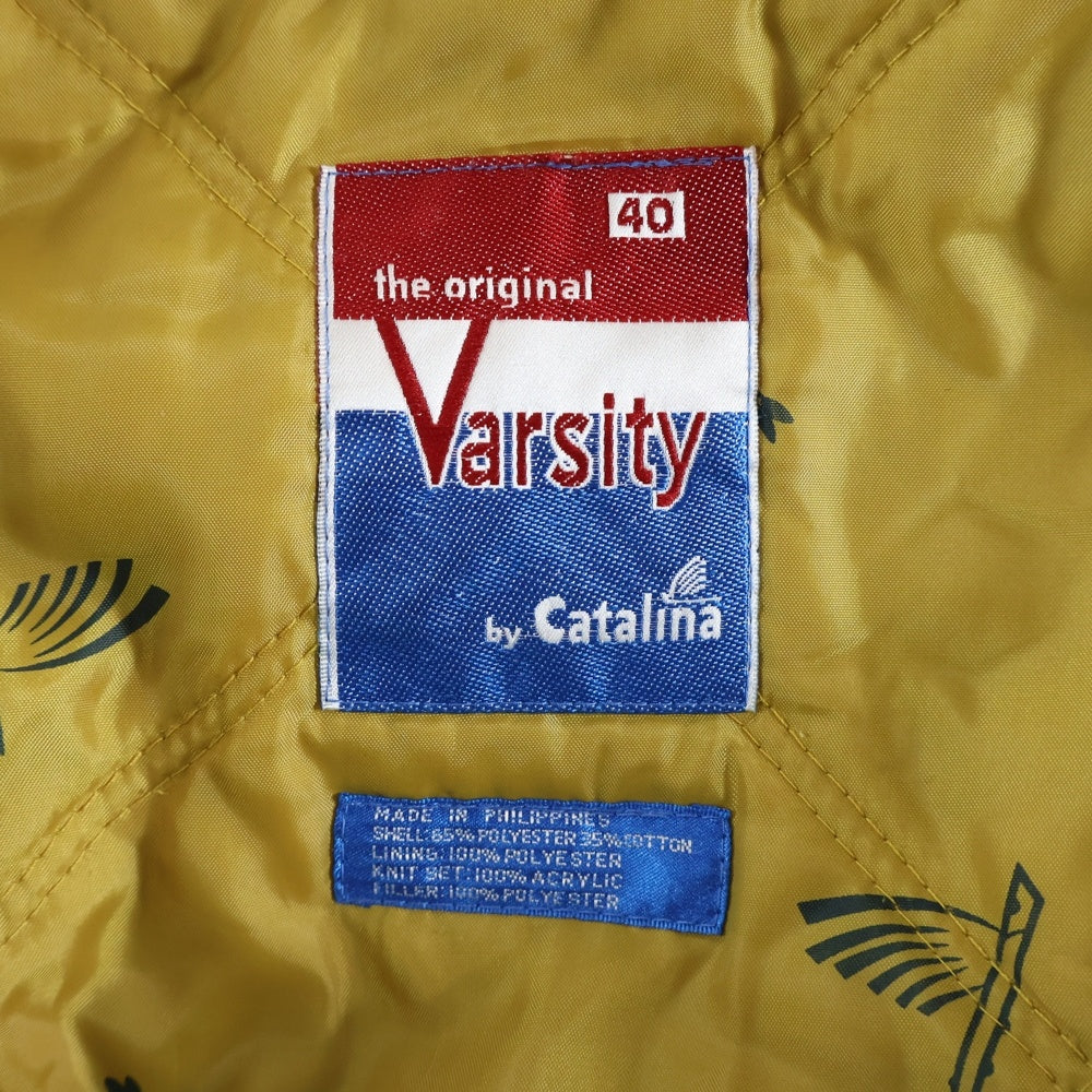 VINTAGE(ヴィンテージ) 70S Catalina the Original Varsity Derby Jacket カタリナ 裏地キルティング ダービージャケット ブルー