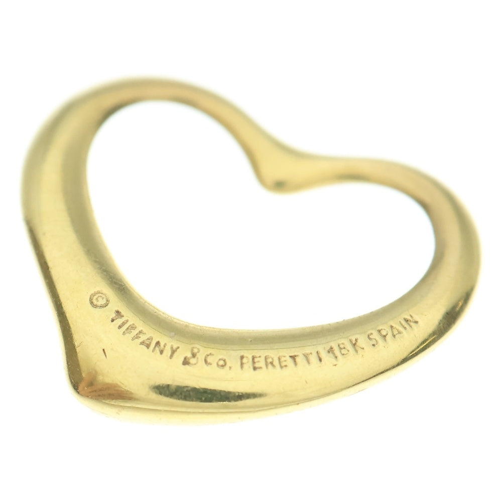 TIFFANY & Co.(ティファニー) 18KYG エルサペレッティ オープンハート ペンダントトップ イエローゴールド レディース