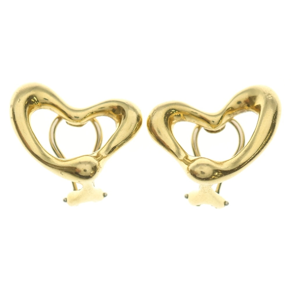 TIFFANY & Co.(ティファニー) 18KYG エルサペレッティ オープンハート イヤリング イエローゴールド レディース