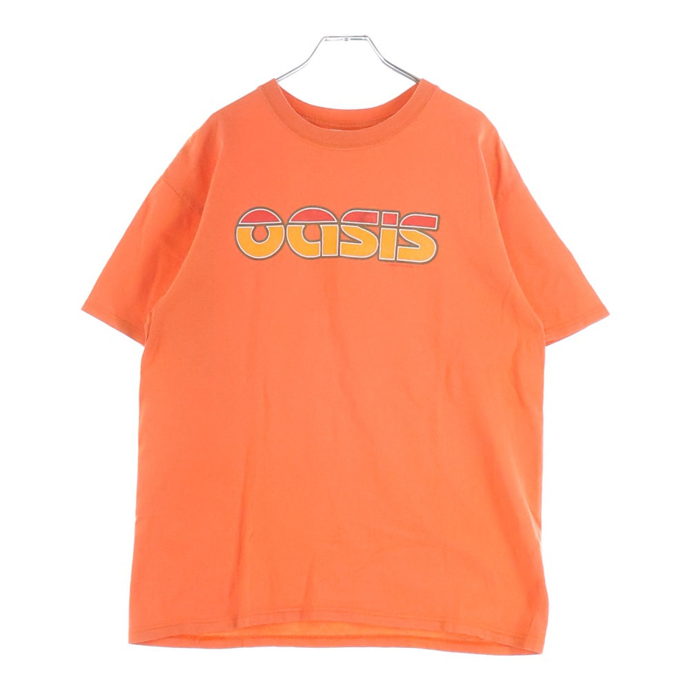 VINTAGE(ヴィンテージ) 00S OASIS standing on the shoulder of giants オアシス 半袖Tシャツ バンドTシャツ anvilタグ オレンジ