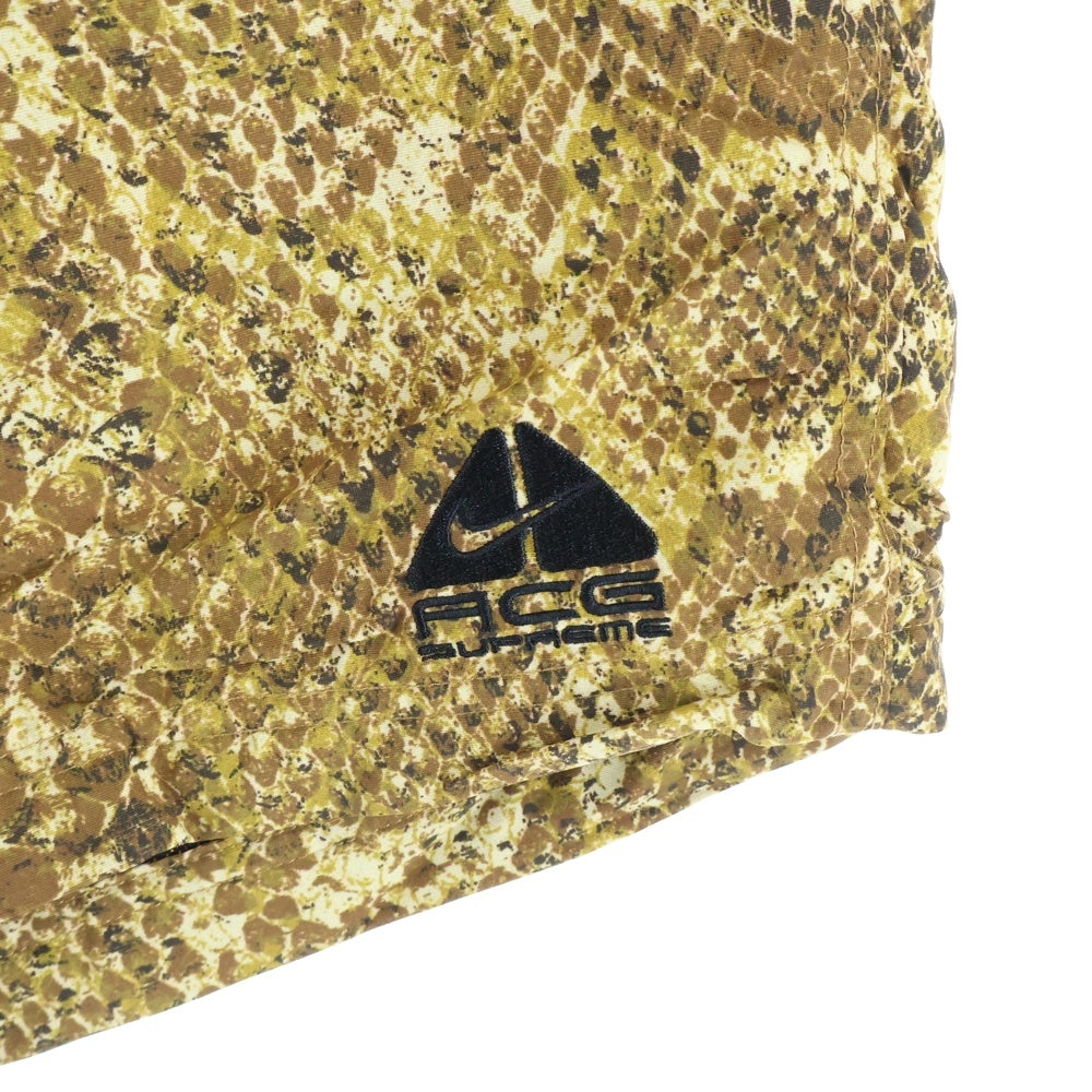 SUPREME(シュプリーム) 22AW NIKE ACG Nylon Trail Short ナイキ トレイル 総柄ナイロンショーツ ハーフパンツ ベージュ DN3260-277