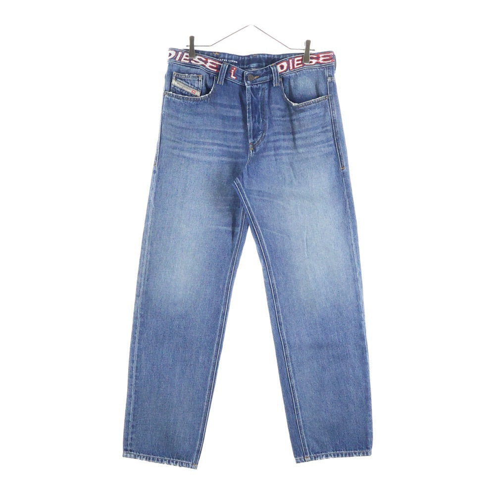 DIESEL(ディーゼル) 23SS 2010 D-MAC ウエストロゴ刺繍 ストレートデニムパンツ インディゴ A03564