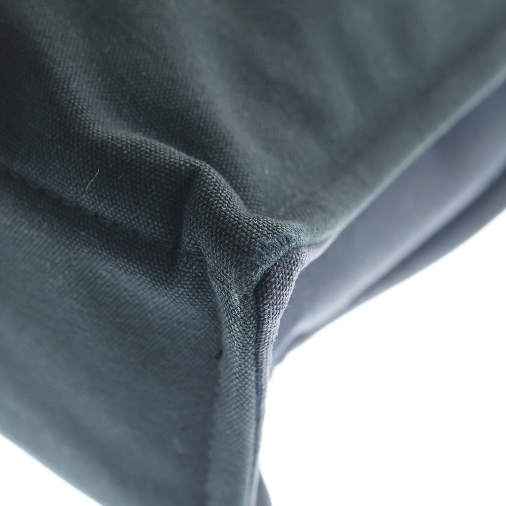 HERMES(エルメス) フールトゥ バイカラー キャンバストートバッグ ネイビー