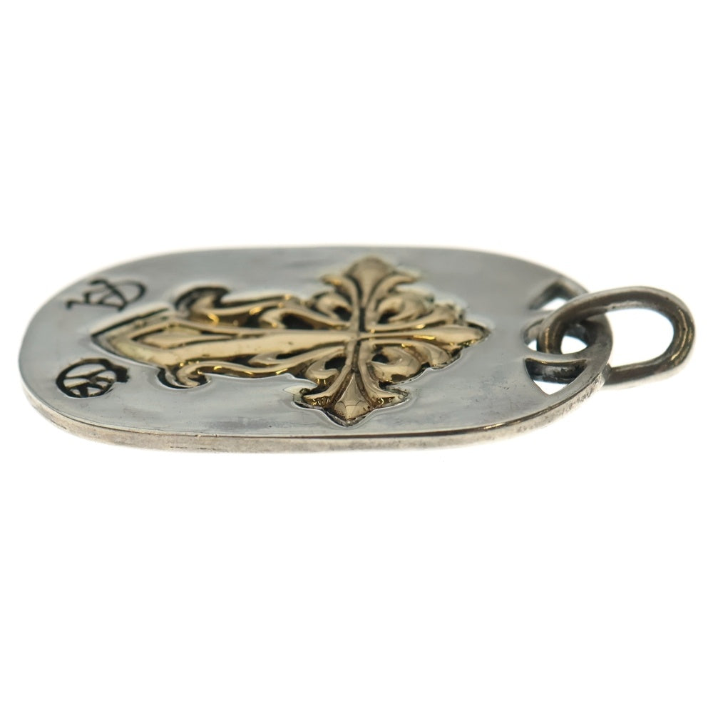 A&G(エーアンドジー) 18K Cross Dog Tag クロス ドッグタグ シルバー/ゴールド