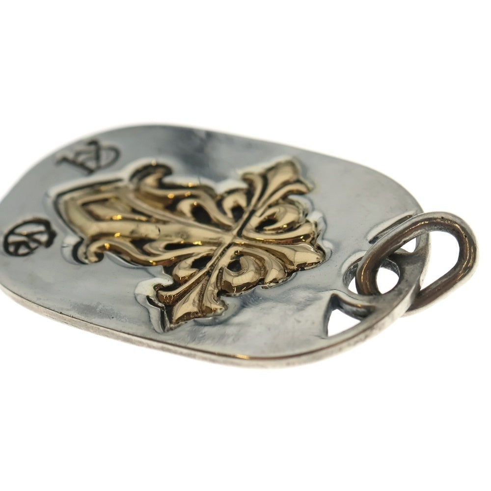 A&G(エーアンドジー) 18K Cross Dog Tag クロス ドッグタグ シルバー/ゴールド