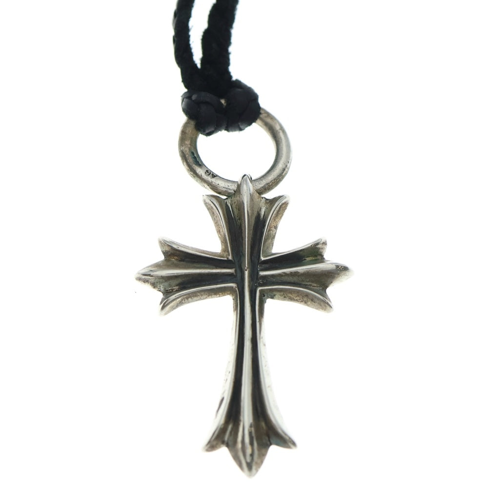 A&G(エーアンドジー) LARGE CROSS LEATHER BRAID ラージクロス レザーブレイド ペンダントトップ シルバー