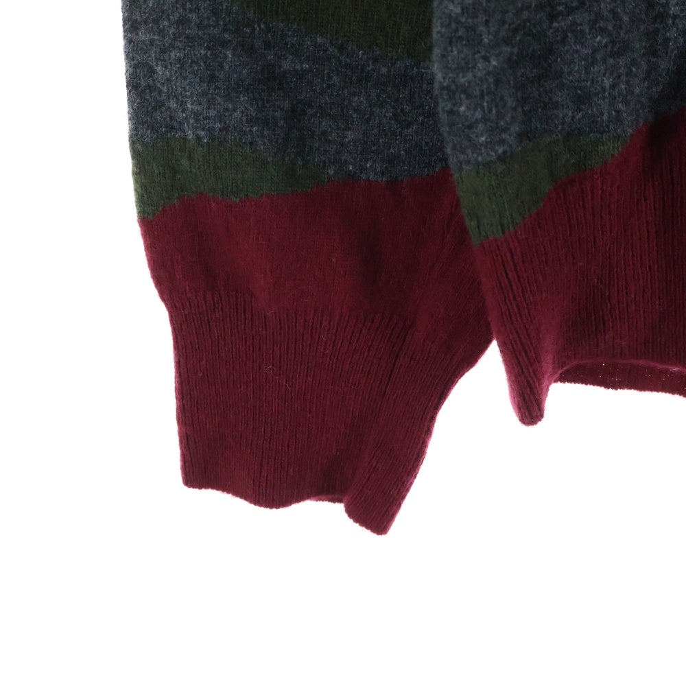 Alexander McQueen(アレキサンダーマックイーン) スカルプリント クルーネックウールニットセーター マルチ 576019 Q1ALK