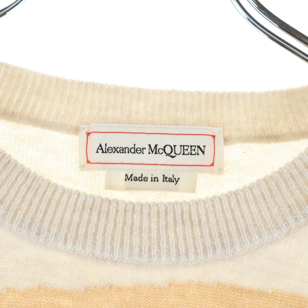 Alexander McQueen(アレキサンダーマックイーン) スカルプリント クルーネックウールニットセーター マルチ 576019 Q1ALK