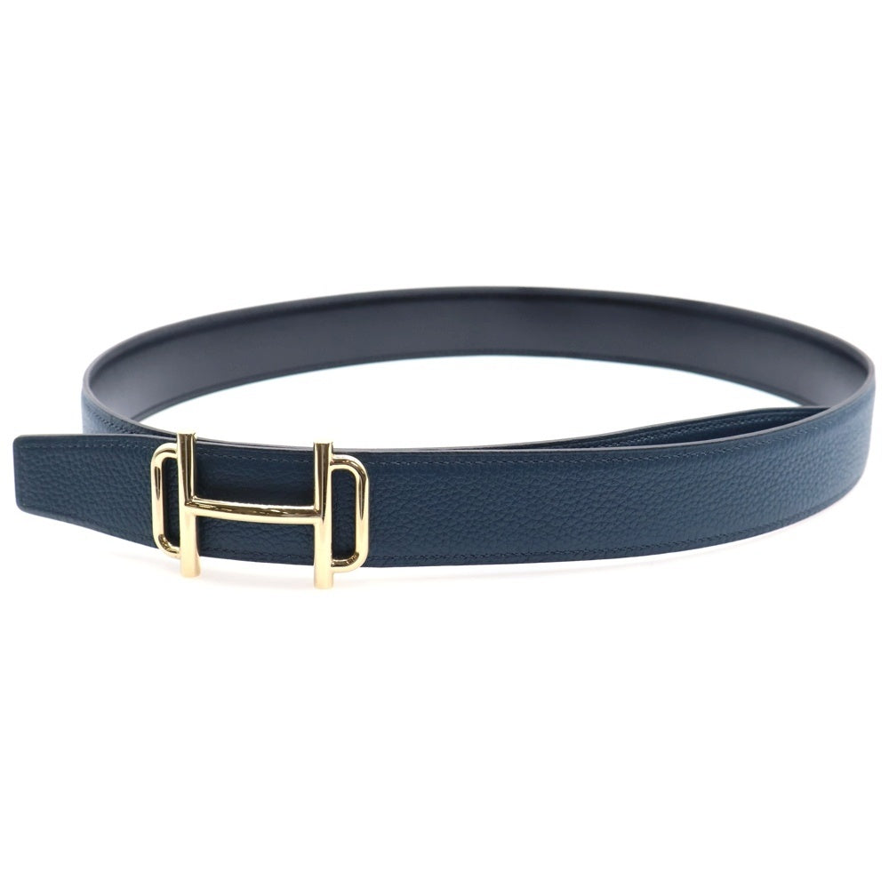 HERMES(エルメス) コンスタンス ロワイヤル Hロゴバックル リバーシブルレザーベルト ブラック/ネイビー C刻印