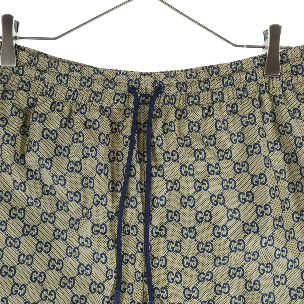 GUCCI(グッチ) GG Logo Tech Shorts GG総柄 メッシュナイロンショーツ ハーフパンツ ベージュ 815603 XHAJ4