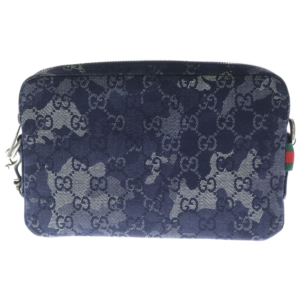 GUCCI(グッチ) 25AW GG Denim Small Crossbody Bag GG総柄 デニムショルダーバッグ インディゴ 849009 レディース
